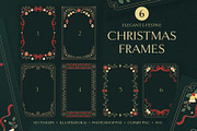 Christmas Borders & Frames, an Object Graphic by DesignerCandies (Thumbnail 7 of 7)
