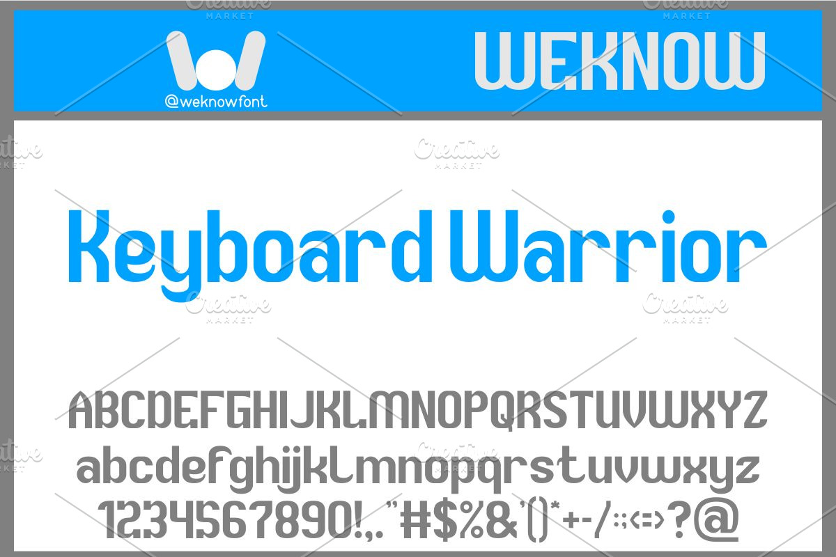 Typewriter font, a Sans Serif Font by weknow (Photo 4 of 8)