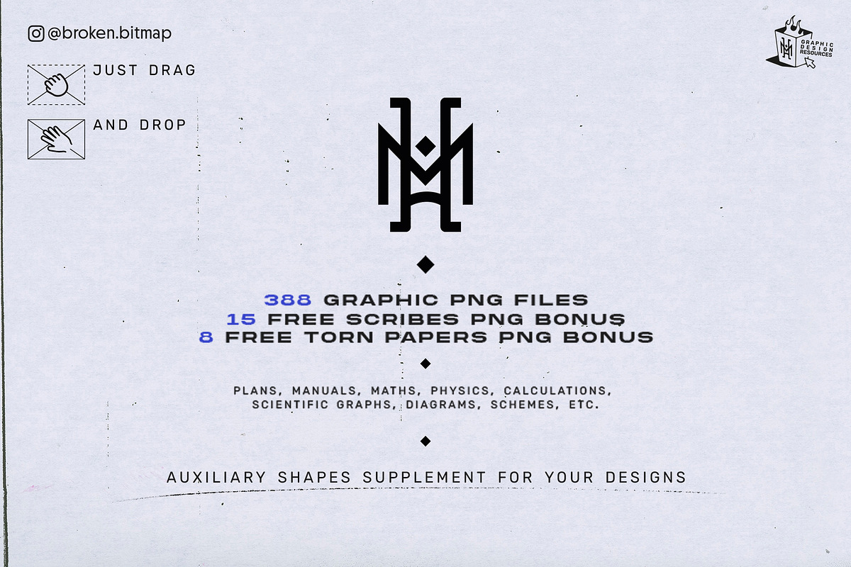 Graph Shapes Bundle - 128 MG, an Object Graphic by Broken Bitmap (Photo 12 of 12)