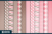 Classic pink cacao digital paper, a Pattern Graphic by Roofdog Design (Thumbnail 2 of 5)