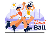 10 Handball Sports Illustration, a Sport Illustration by denayunebgt (Thumbnail 4 of 4)