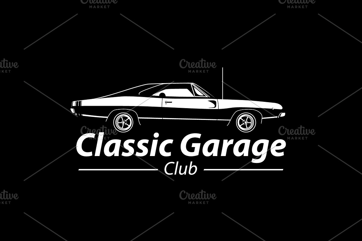 Classic Garage Club Vector Car, a Sport Illustration by Plaid4You (Photo 3 of 8)