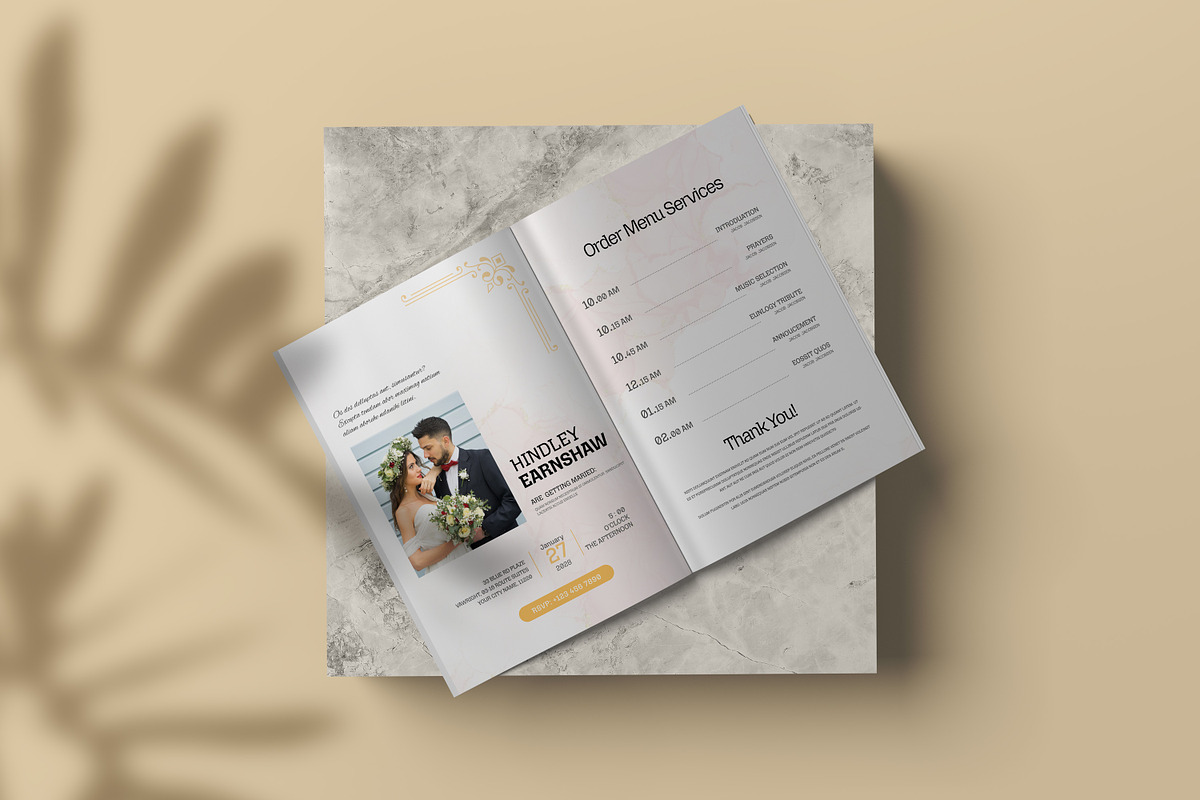 Elegant Retro Wedding Invitation, an Invitation Template by Creatiya Type (Photo 6 of 6)