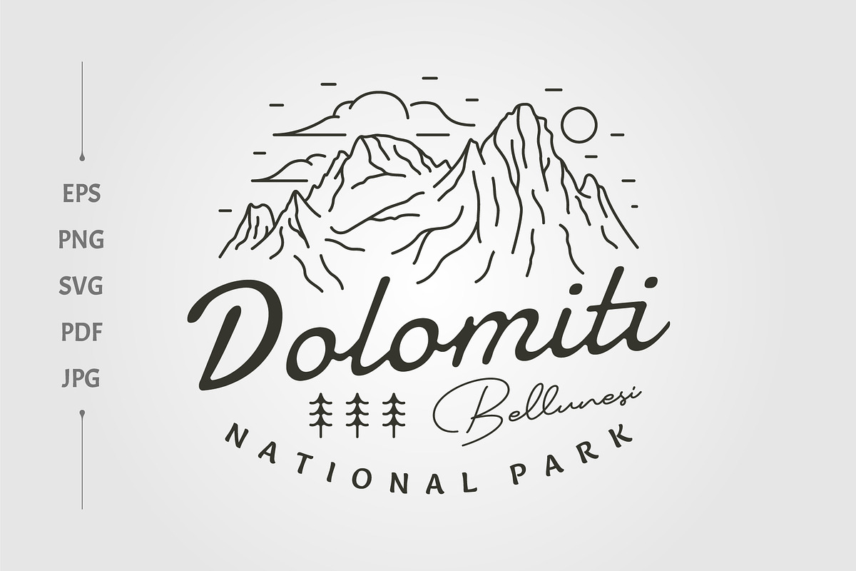 Dolomiti Bellunesi National Park, a Branding & Logo Template by lawoel
