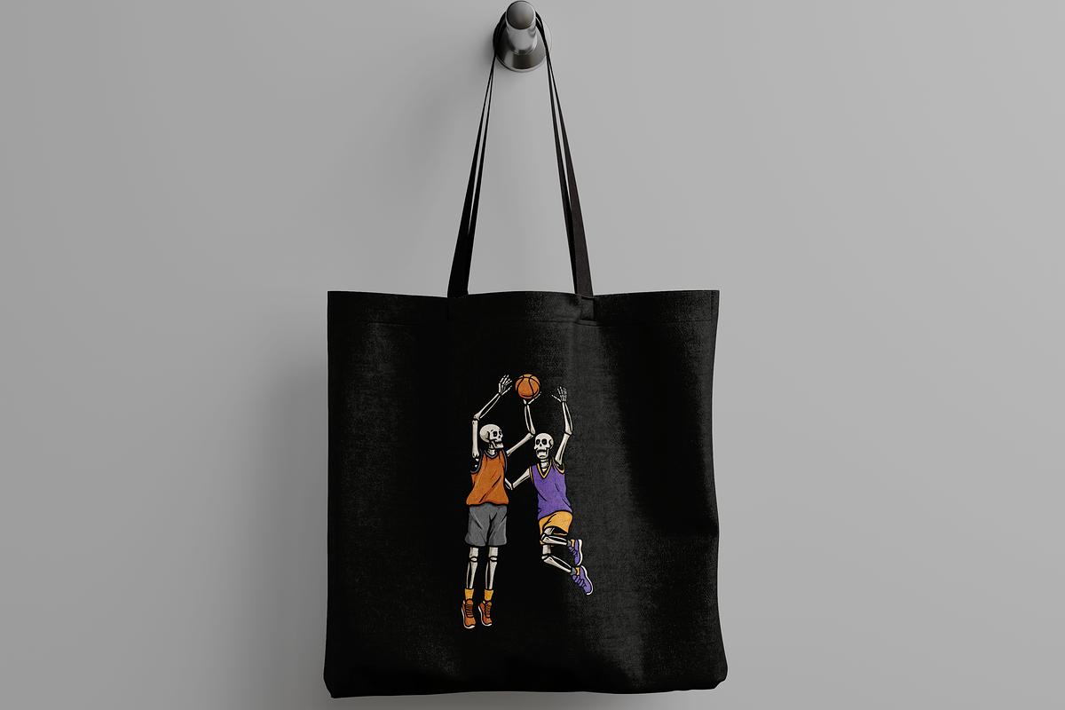 Skeletons Playing Basketball, an Object Illustration by nomlimo.com (Photo 2 of 3)