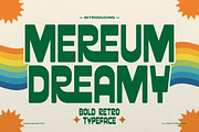 Mereum Dreamy | Bold Retro Typeface, a Sans Serif Font by gracetype_studio (Thumbnail 1 of 12)