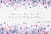 Butterflies watercolor clip art, an Object Graphic by NATASHA CHU (Thumbnail 4 of 7)