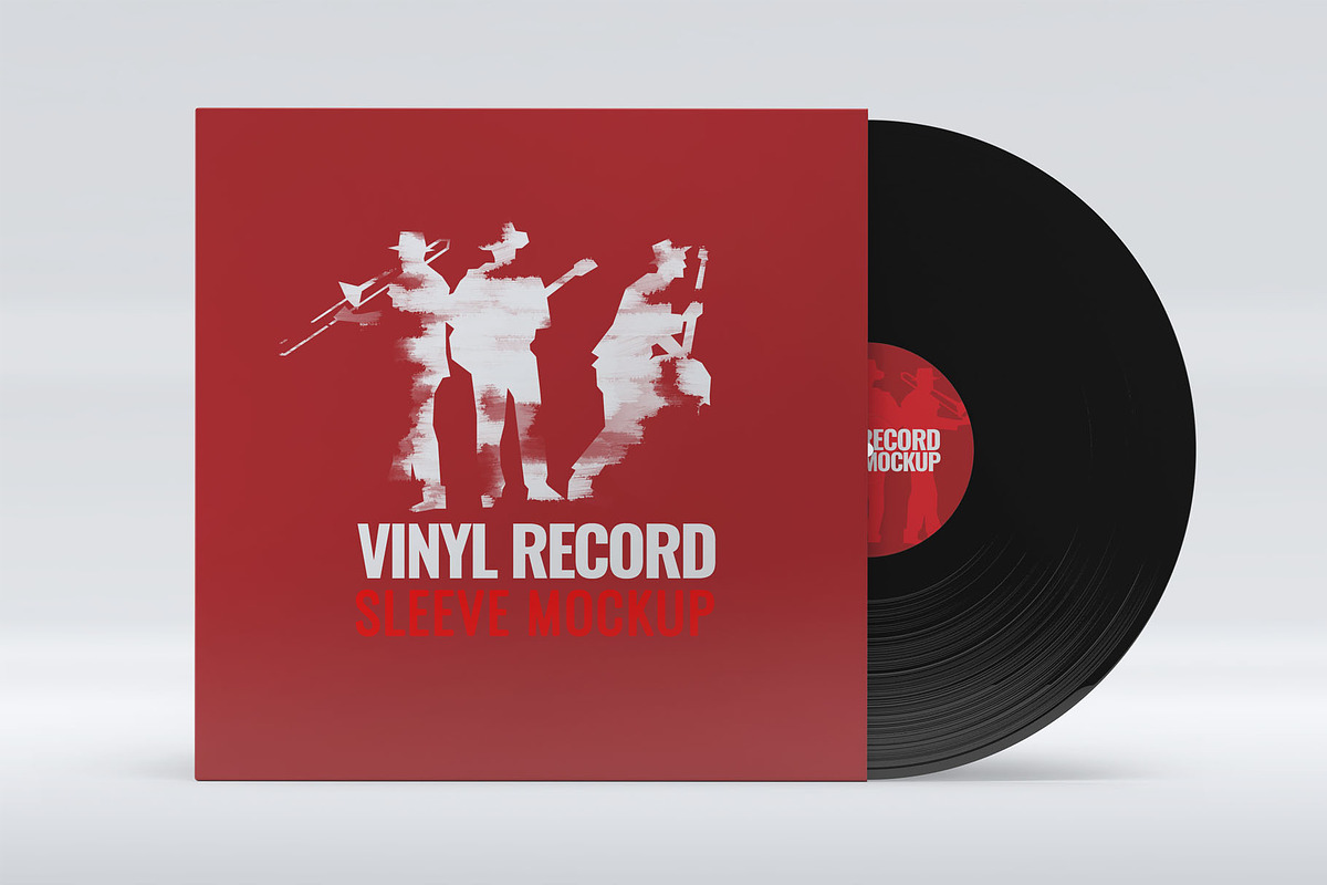 Vinyl Record Sleeve Mock-Up, a Product Mockup by Xtrahive