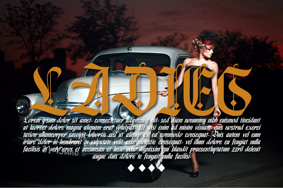Power Blackletter Font, a Blackletter Font by 177Studio (Photo 4 of 8)