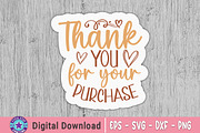 Boho Thank You Sticker Bundle, an Object Graphic by FiveStarCrafting (Thumbnail 10 of 11)