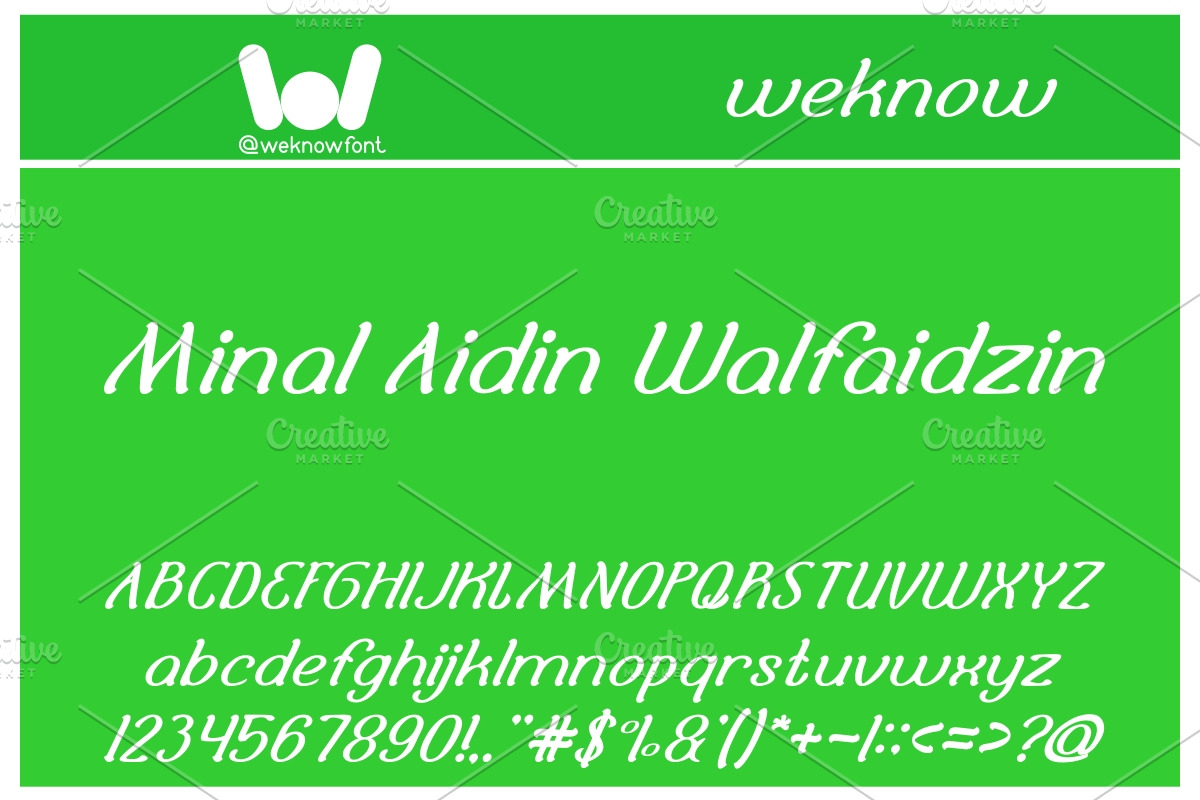 Selamat hari raya font, a Font by weknow (Photo 5 of 5)