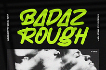 Badaz Rough || Handwrittern Font