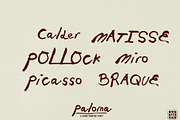 Paloma Hand Painted Font, a Handwritten Font by Madeline ODonoghue Design (Thumbnail 3 of 4)