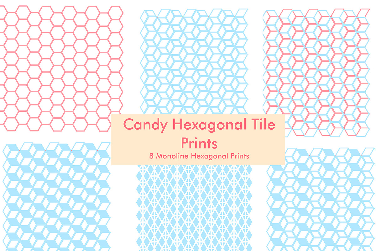 Pastel Hexagon - Tiles & Patterns, a Pattern Graphic by Design Unique (Photo 6 of 9)