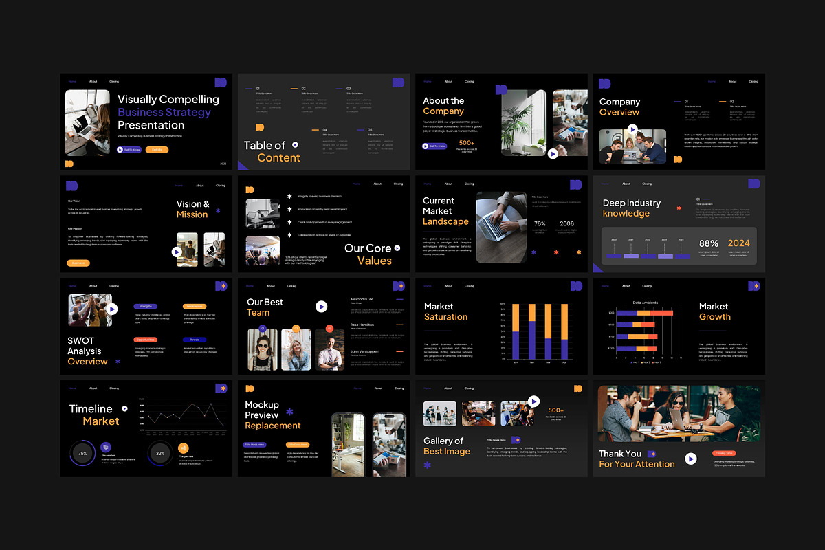 Modern Business Strategy Pitch Deck, a Presentation Template by Eklip Studio (Photo 6 of 6)
