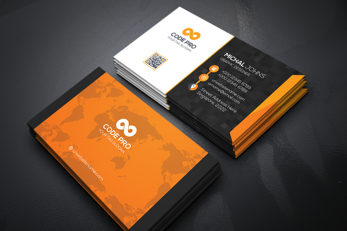Business Cards 2 in 1, a Business Card Template by Genereux Art (Photo 7 of 8)