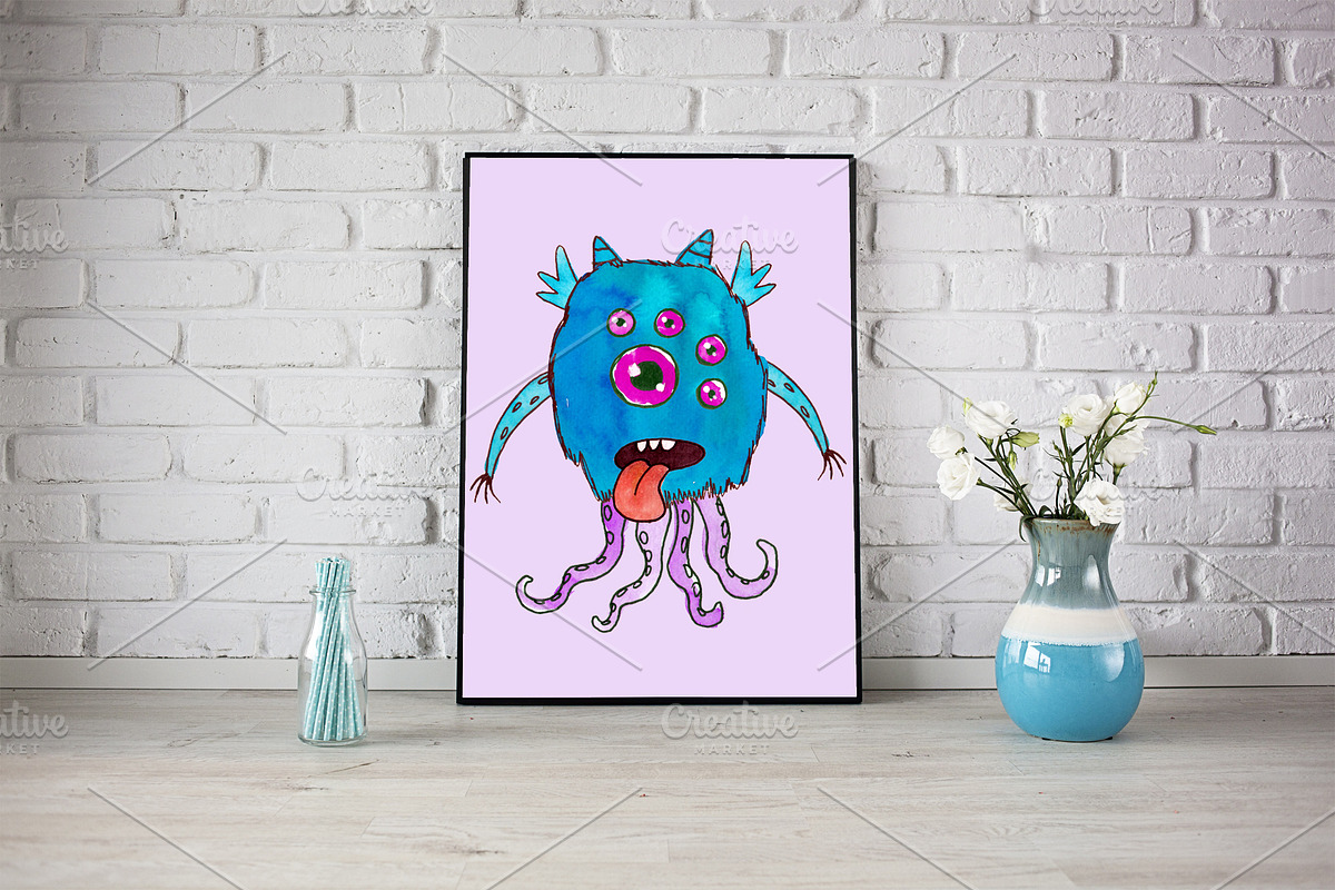 Watercolor monsters creator, a Person Illustration by Tanya Vollar (Photo 4 of 8)