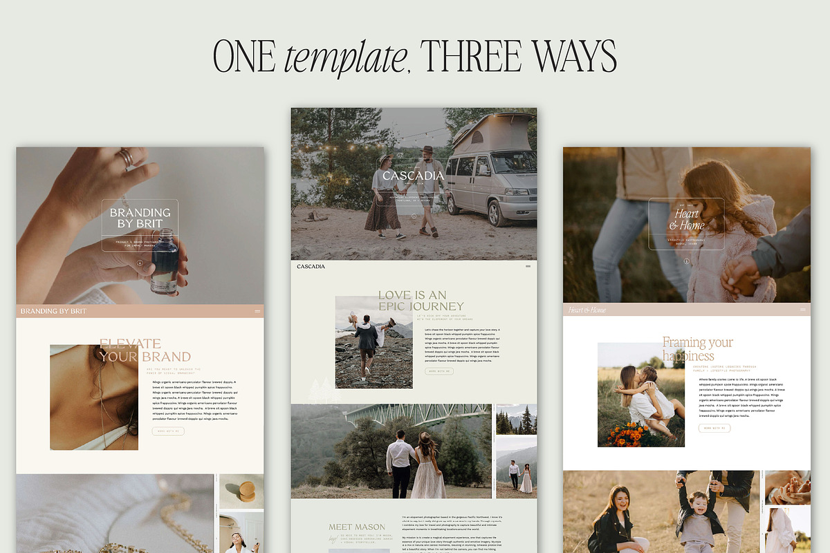 Showit Template for Photographers, a Websites & App Template by Lennox Creative Co. (Photo 6 of 6)