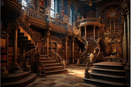 Historical Old library education, a School & Education Photo by Ylivdesign