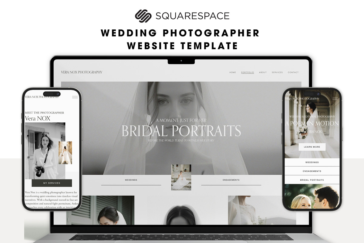 Squarespace Wedding Template, a Squarespace Template by Mockup Art Atelier (Photo 5 of 19)