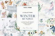WINTER & CHRISTMAS bundle, an Animal Illustration by long summer (Thumbnail 1 of 61)