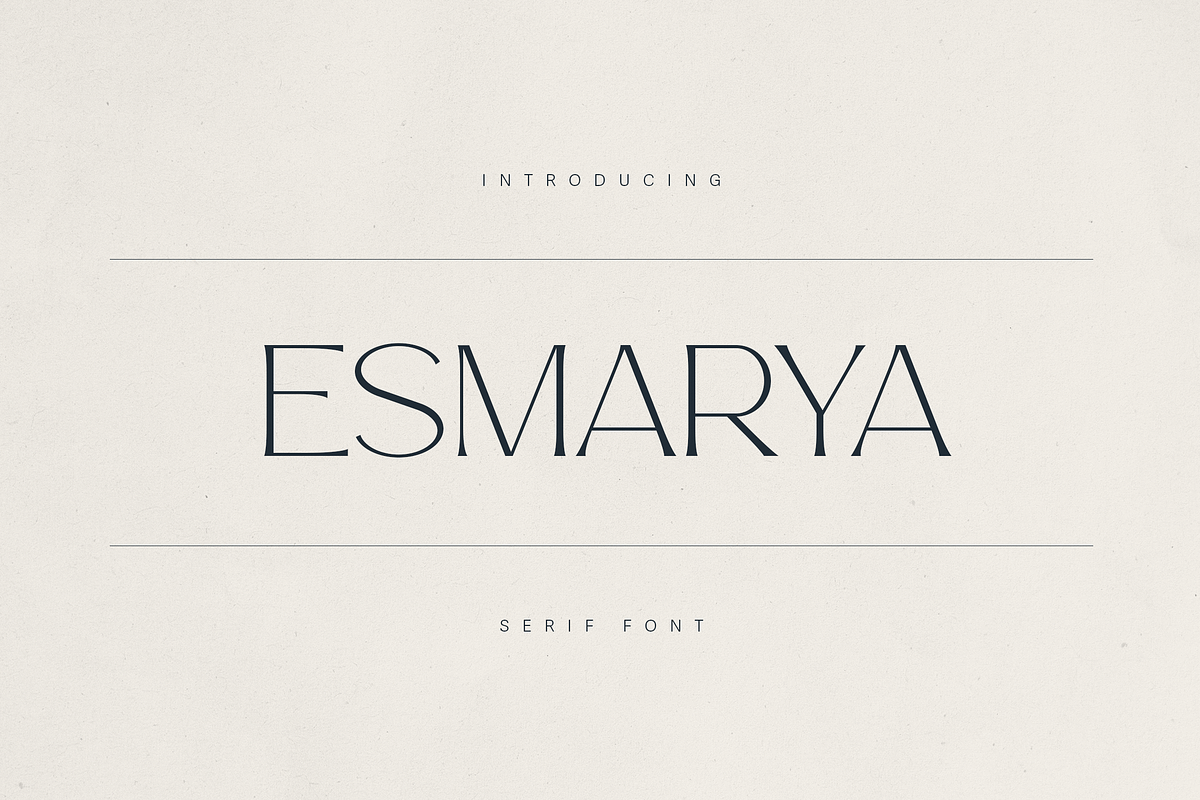 Esmarya — Modern Serif, a Serif Font by Only Fonts (Photo 1 of 11)