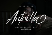 Antrilla - Modern Script, a Script Font by VUNIRA (Thumbnail 1 of 6)