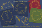 Golden Christmas Art Line Collection, an Object Graphic by ArtyCats (Thumbnail 3 of 6)
