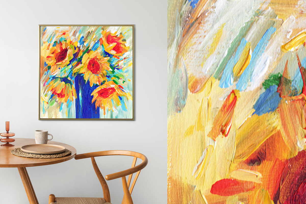 Sunflowers Digital Wall Art Print, a Decorative Illustration by LoveDesignShop (Photo 6 of 6)