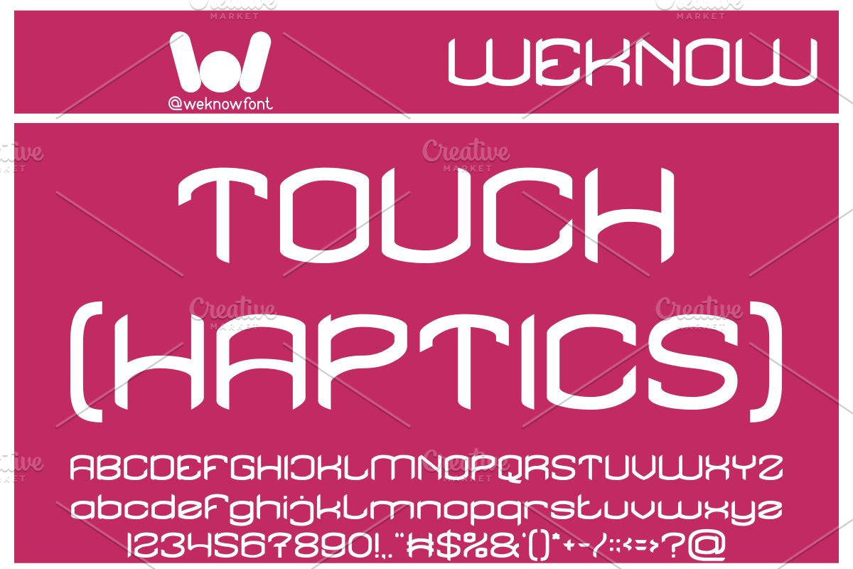 Five Senses font, a Font by weknow (Photo 4 of 9)