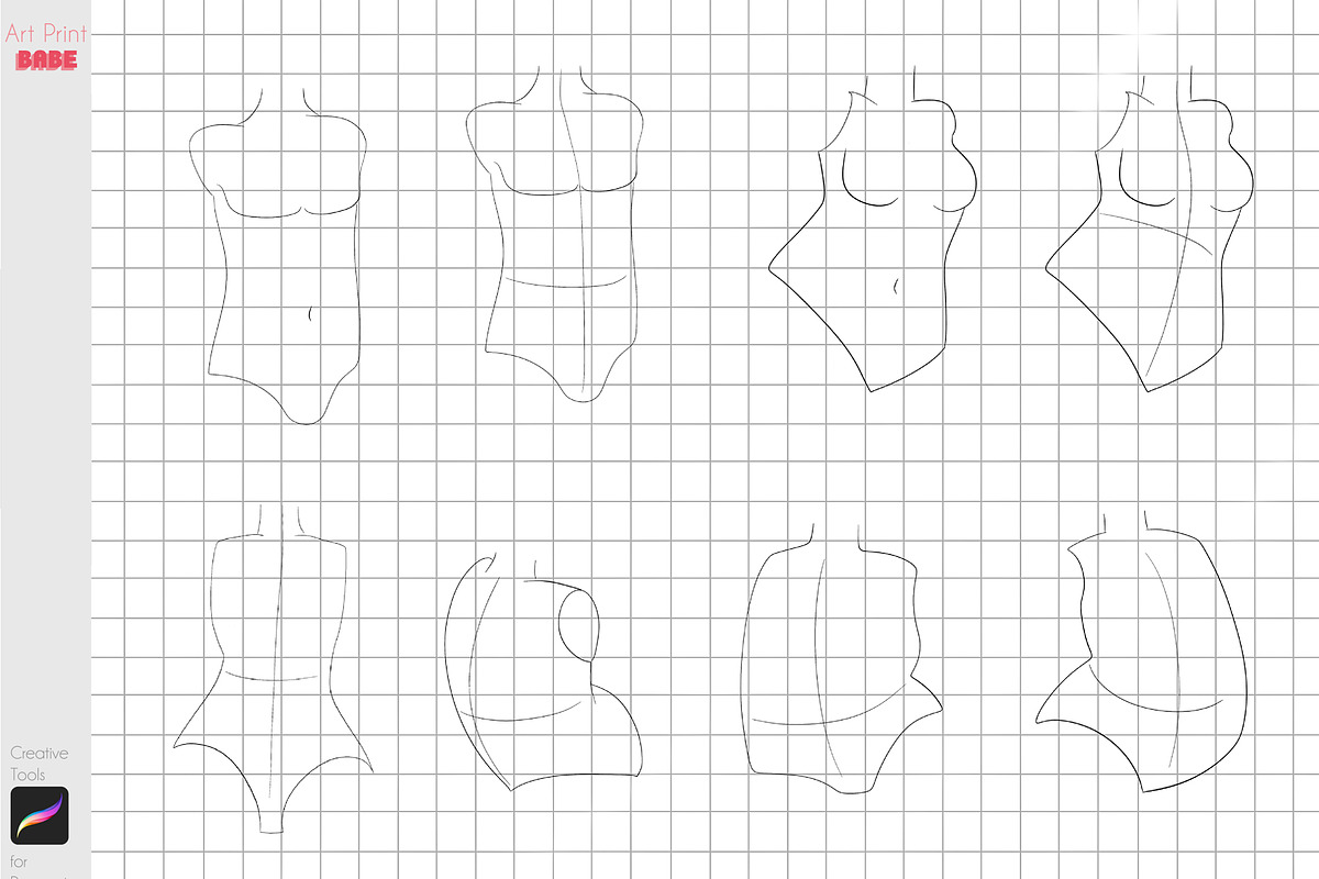 Procreate Chibi Maker Chibi Base, a Brush Add-On by ArtPrintBabe (Photo 3 of 4)