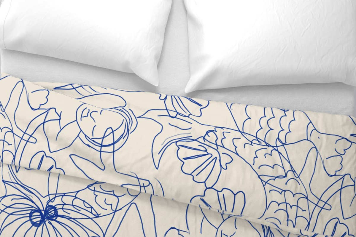 Coastal Shells and Starfish mermaids, a Pattern Graphic by Nocito Design (Photo 5 of 6)