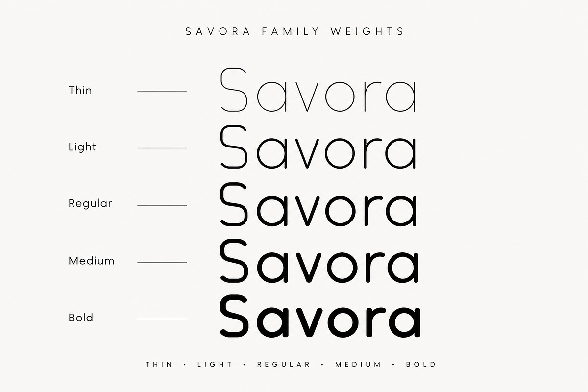 Savora, a Sans Serif Font by Wow Magic (Photo 3 of 5)