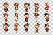 Graduation Kids Watercolor Clipart, an Education Illustration by Nicolle's Colorful Art (Thumbnail 3 of 5)