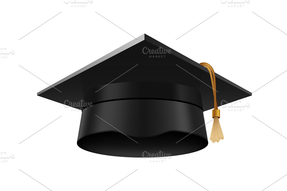 Graduation cap. Academic cap, an Education Illustration by Things for designers