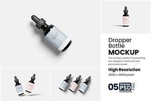 Dropper Bottle Mockup, a Packaging Mockup by bimockup