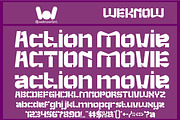 Action Movie font, a Font by weknow (Thumbnail 1 of 8)