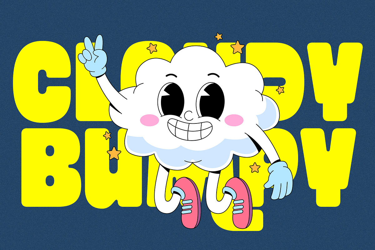 Cloudy Bumpy, a Sans Serif Font by Ardyanatypes (Photo 6 of 9)