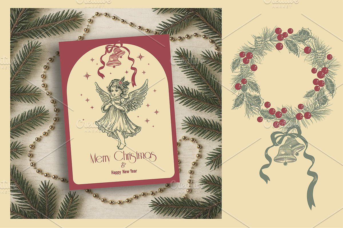 Hand-drawn Christmas illustrations, an Object Graphic by MarinaVorontsova (Photo 2 of 9)