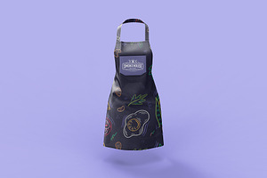 Beauty Apron Mockup Full Editable