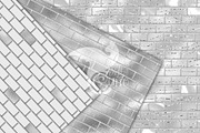 Silver Brick Walls Digital Paper, a Texture Graphic by Digital Curio (Thumbnail 3 of 7)