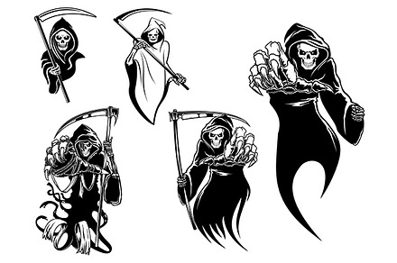 Death skeleton characters