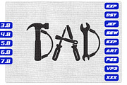 Dad Tool Letters Machine Embroidery, an Illustration by Purpose Ekbal (Thumbnail 1 of 3)