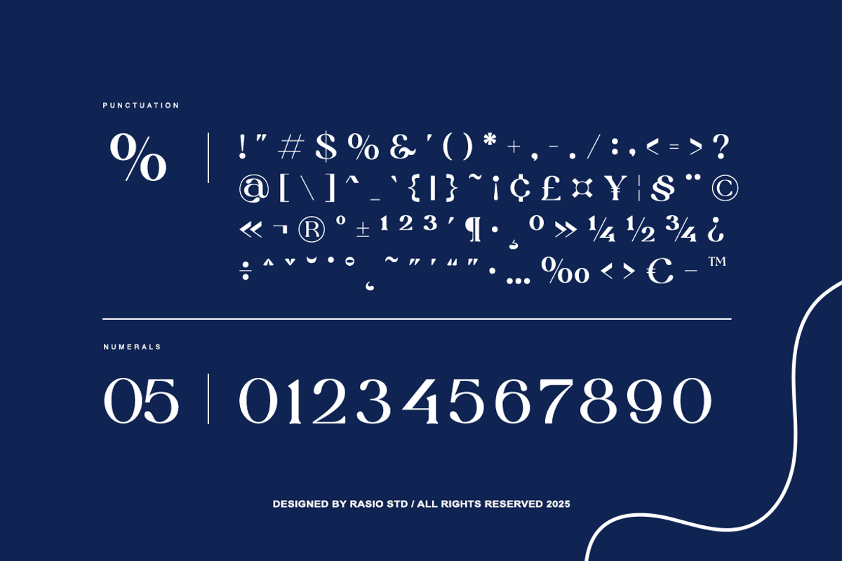 Paverina Modern Elegant Display Font, a Serif Font by Rasio Studio (Photo 2 of 9)