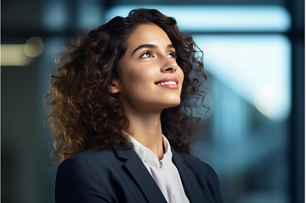 Portrait of a smiling businesswoman, a Business Photo by Ylivdesign