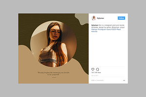 Instagram Post / Stories Template