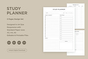 Study Planning Pages Set V-03, a Stationery Template by shahsoft (Thumbnail 1 of 3)