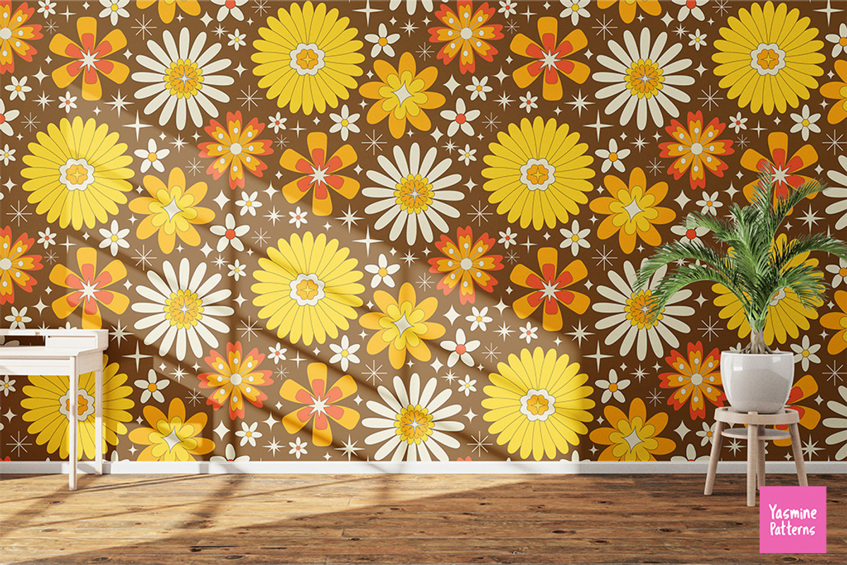 Atomic Floral Patterns Collection, a Pattern Graphic by Yasmine Patterns (Photo 4 of 7)
