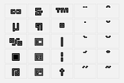 Raster - Block Font, a Font by SelfBuild Type (Thumbnail 10 of 12)
