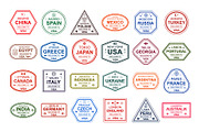 Passport travel stamps of visa, an Icon by Volyk (Thumbnail 1 of 3)